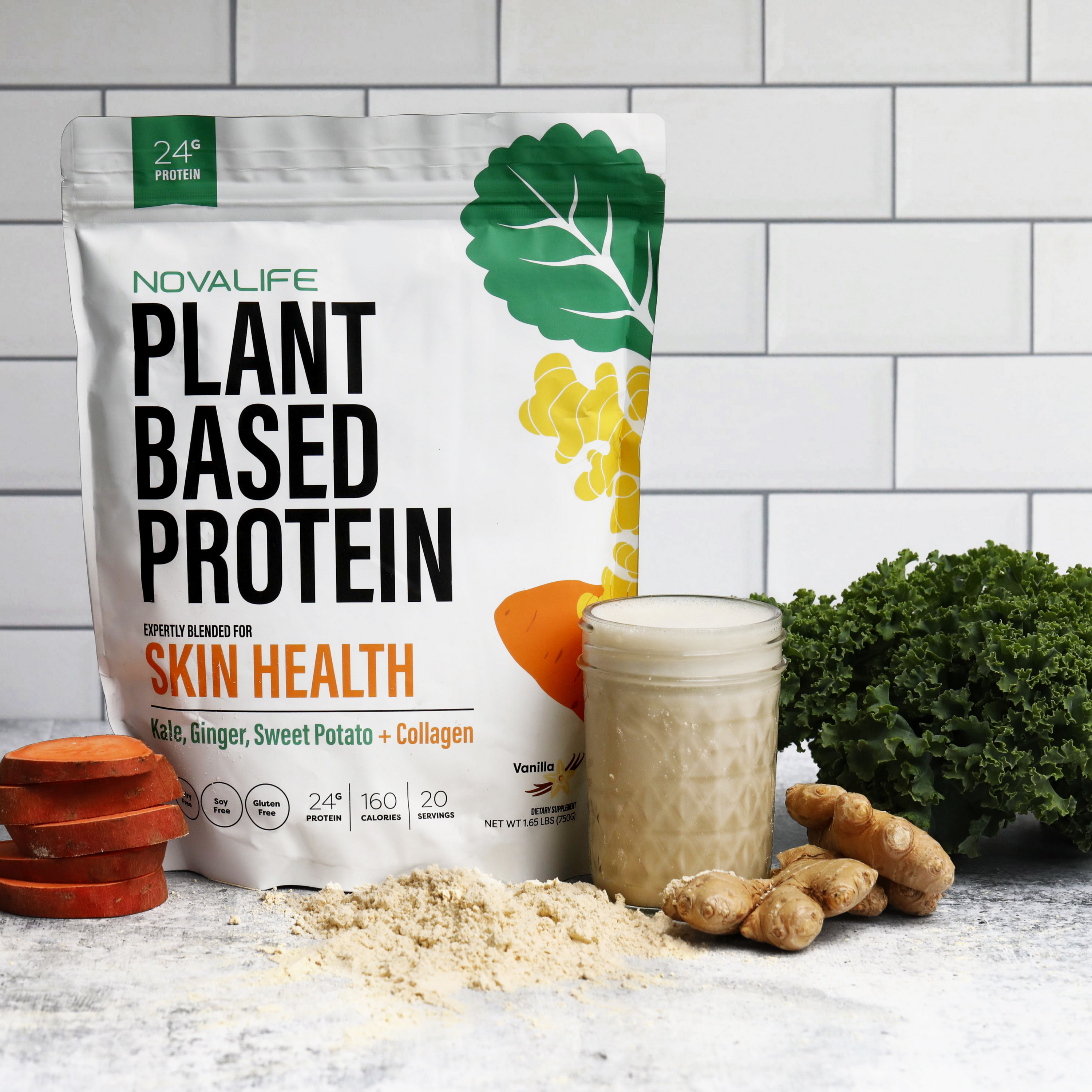 NovaLife® Skin Health Plant Based Protein Powder